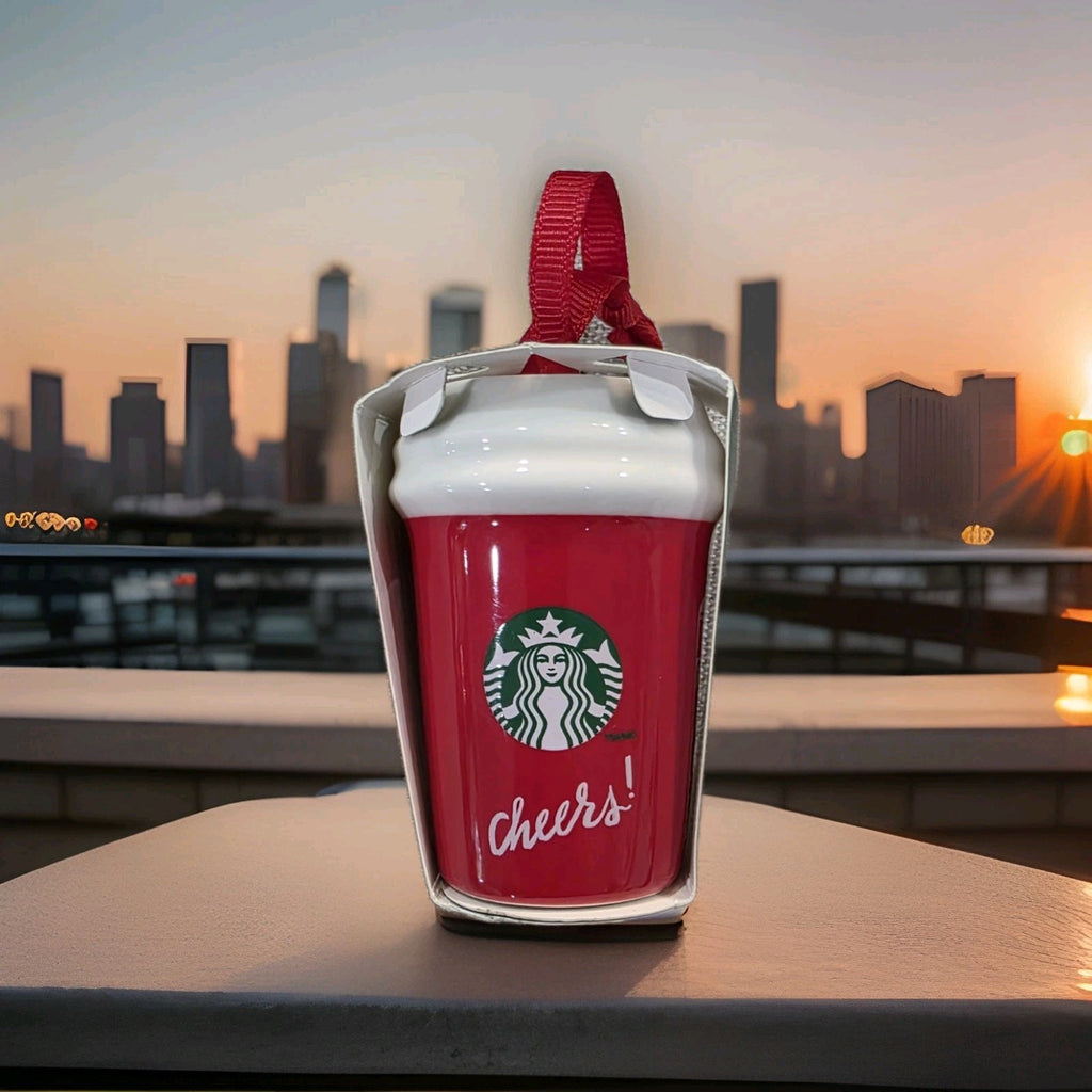 NEW Starbucks 2025 Christmas Holiday Cheers Store Front Red Cup Ornament1