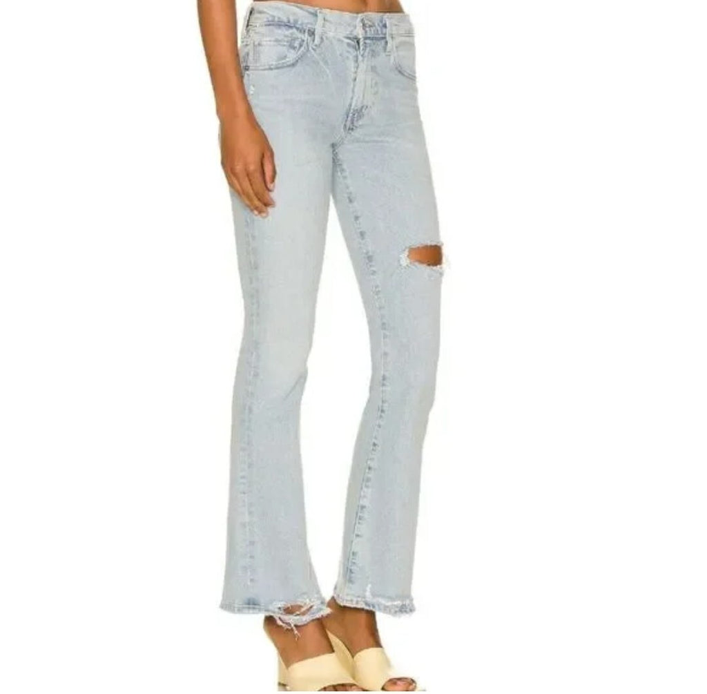 Citizens of Humanity Emanuelle Low Rise Boot Jeans 2002C-3008 Distressed Sz 271