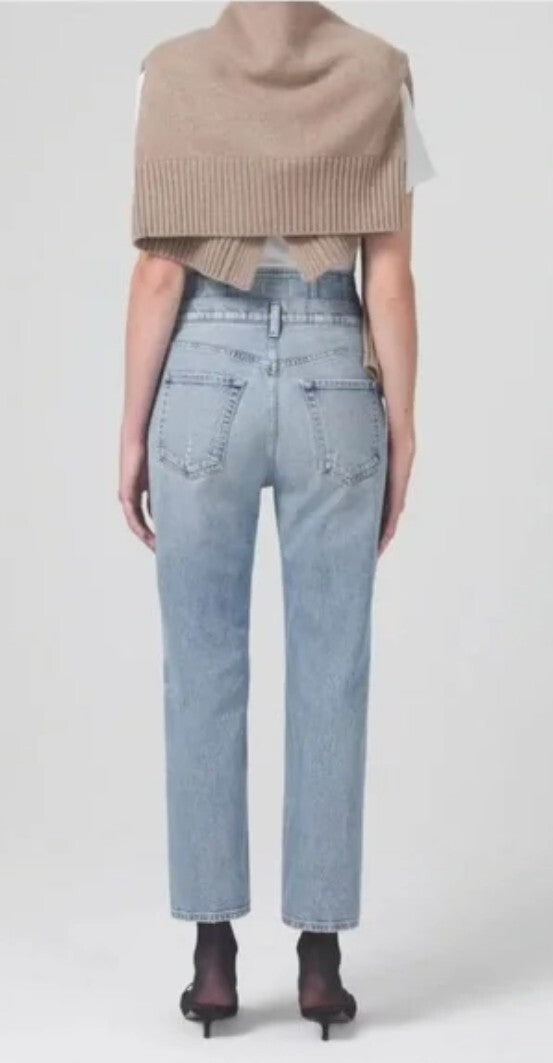 NWT Citizens of Humanity Sidney Corset Straight Leg Jeans Sz 27 In Gala COH High1