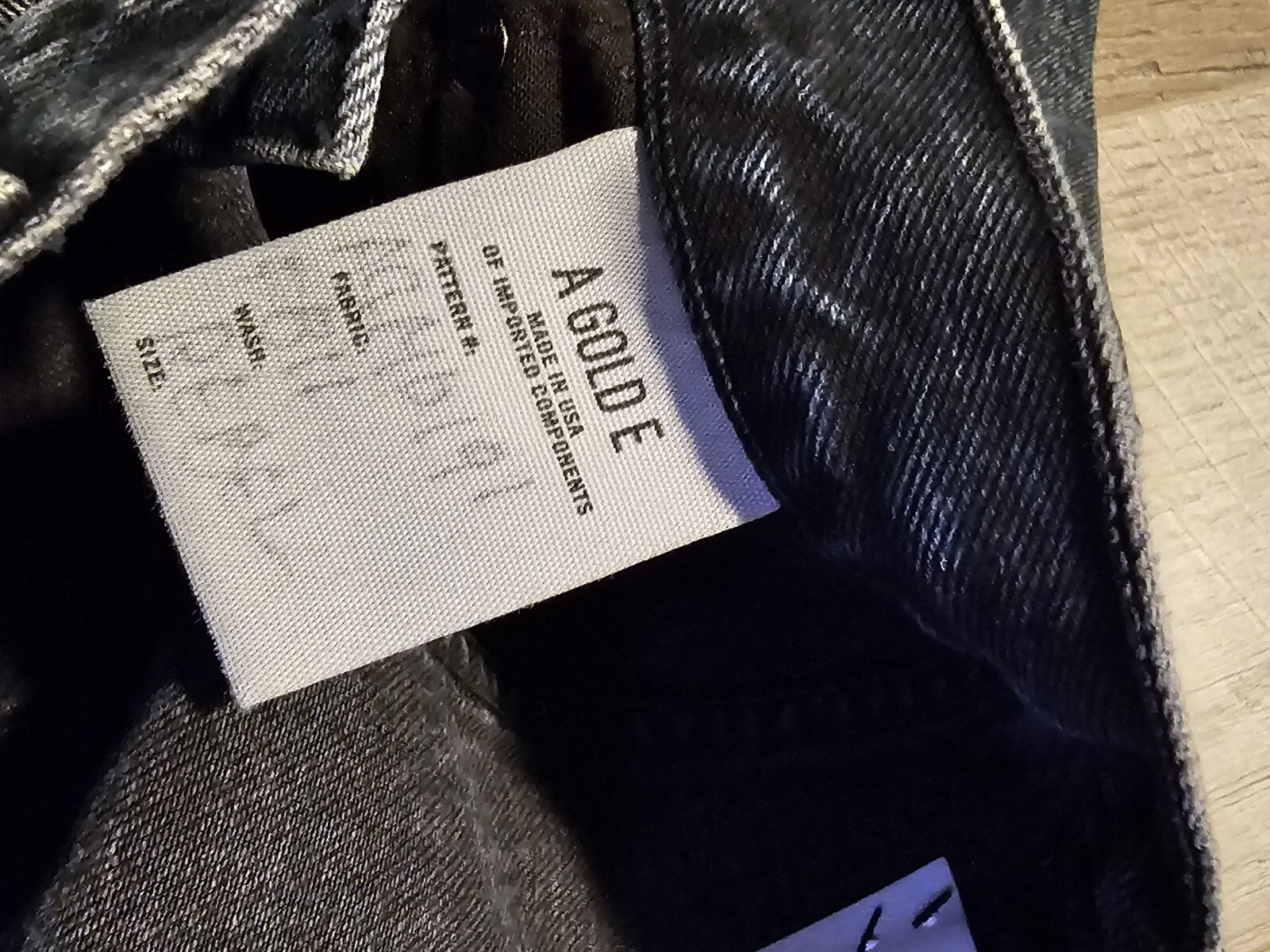 $178 NWT Agolde Men's Cut Off Hero Tapered Jeans in Rebel Size 32 2