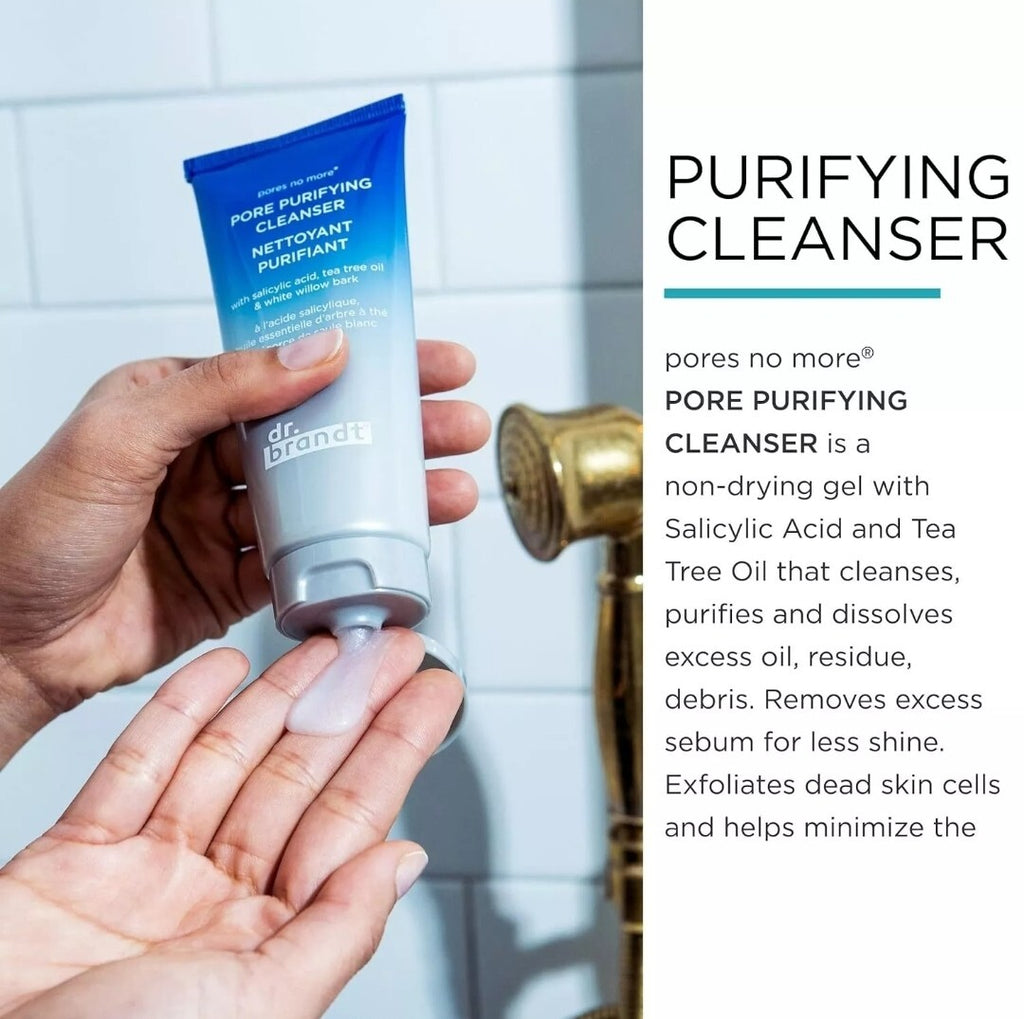Dr Brandt 3.5 Oz Pores No More Purifying Cleanser, Eliminates Excess Oil1