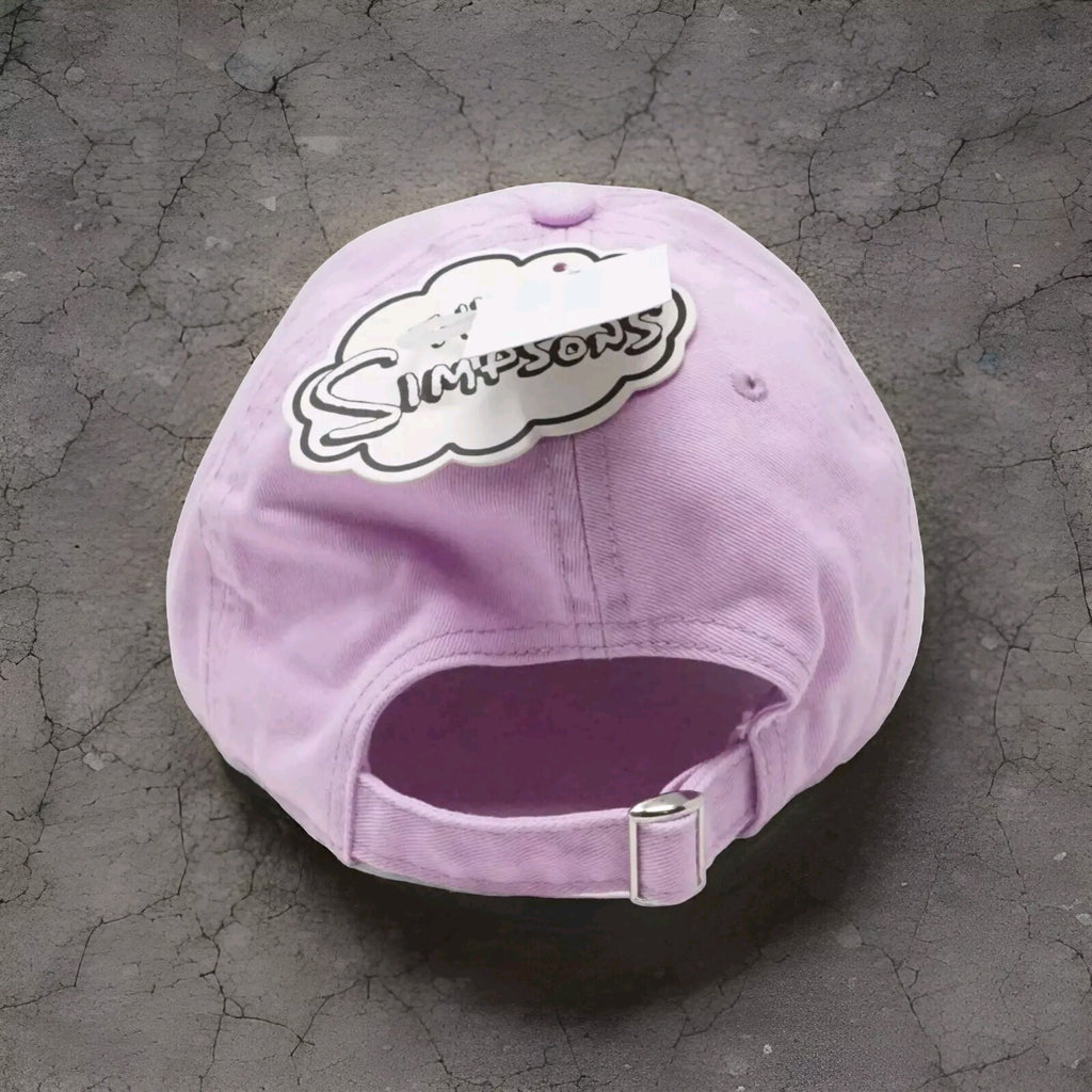 New The Simpsons Lisa Mad Engine Women's Violet Pink Strapback Baseball Hat1