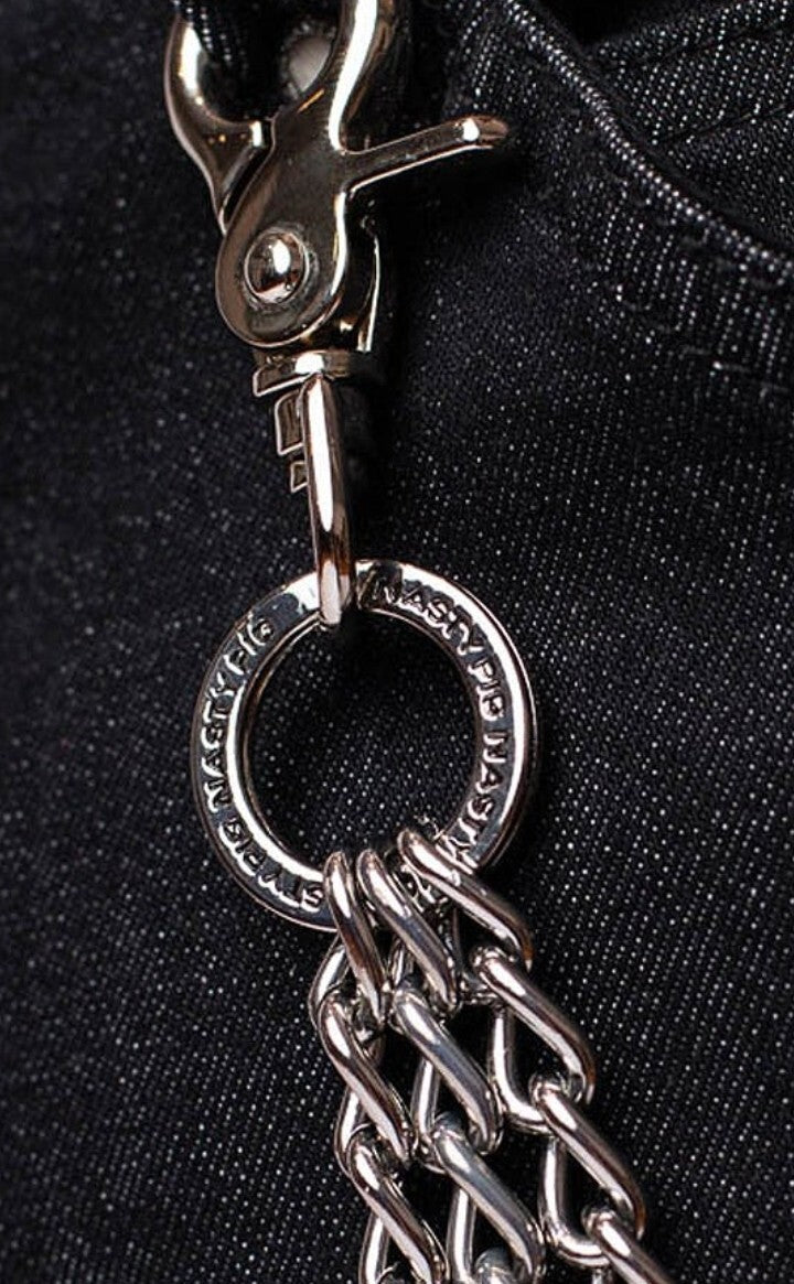 NWT Nasty Pig Trade Chain Gay Intrest  Complete The Look Silver 2