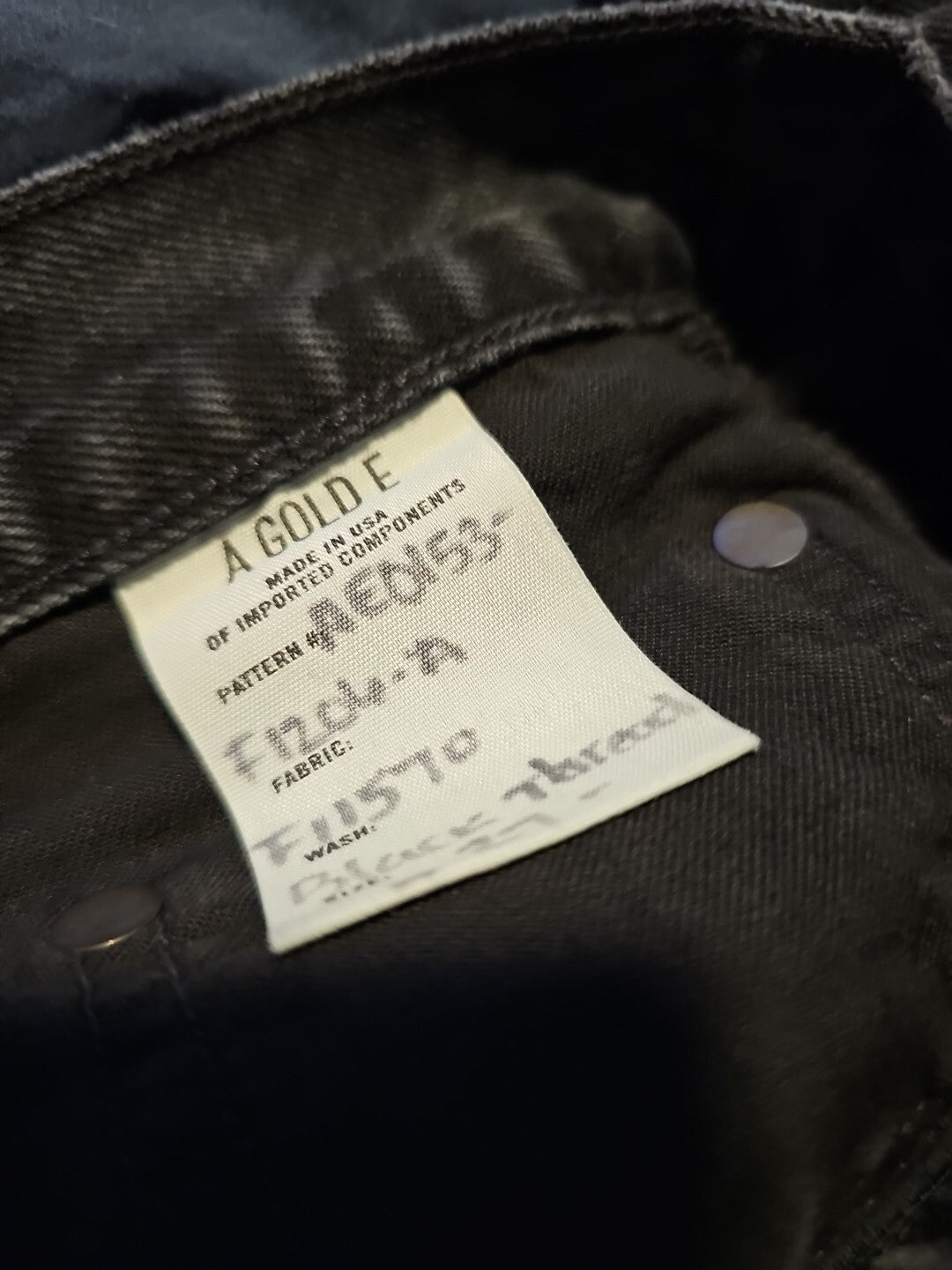 NWOT Agolde Deconstructed Criss Cross Jeans Size 27 In Black 2