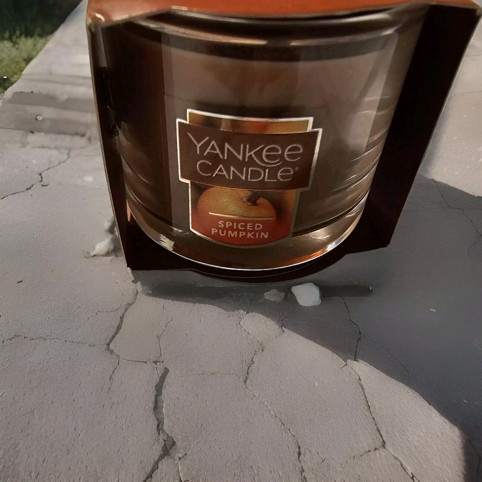 New Yankee Candle Spiced Pumpkin Small Candle 1.3 oz FREE SHIP Fall  Spice 1