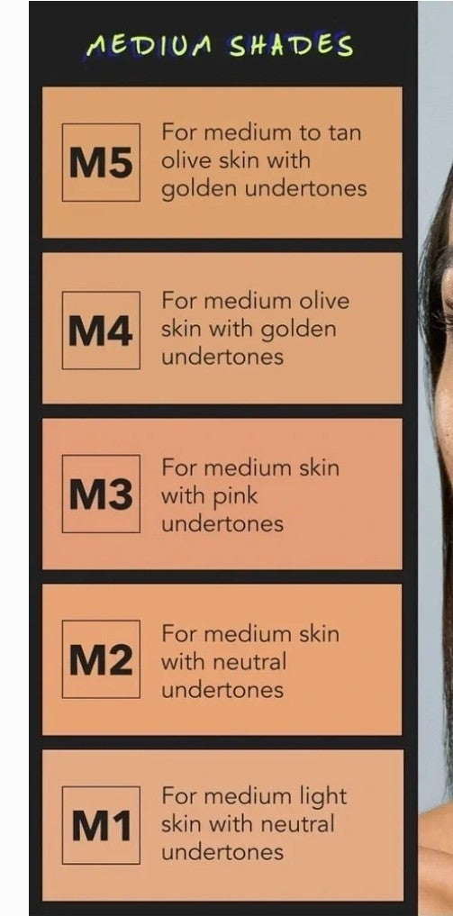 4 × COVER FX Power Play Foundation Full Coverage Matte Long Lasting Shade M4 Lot2