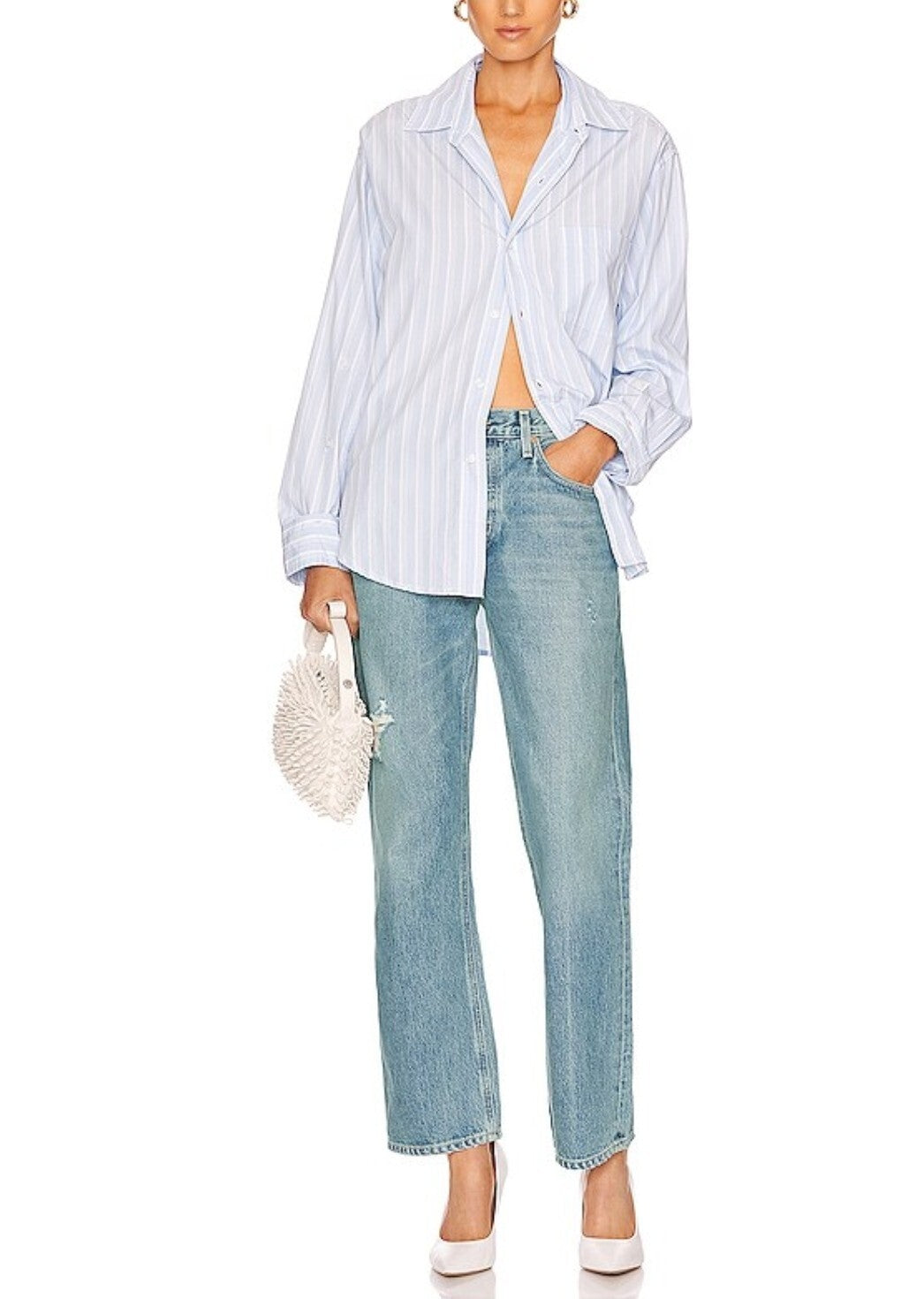 $228 Citizens Of Humanity Neve Low Slug Relaxed Jeans Sz 27 In Bowie COH 3