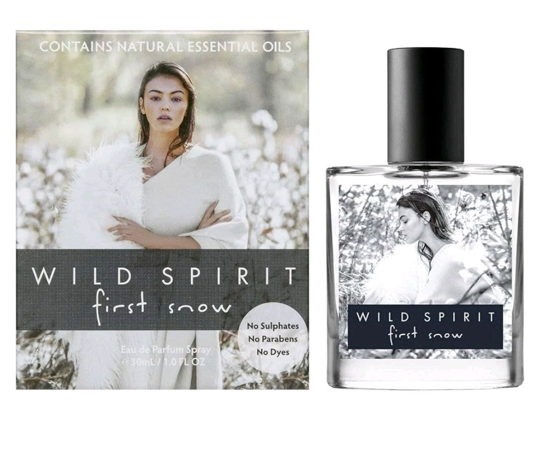 Wild Spirit First Snow Eau De Parfum Spray EDP Bold Spicy Cruelty Free 1oz 30ml 1