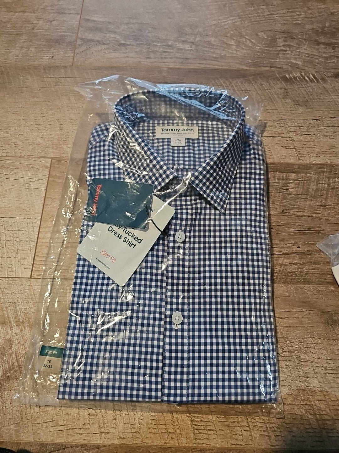 Tommy John Men's Dress Shirt, Stay-Tucked Button-up Down Long Sleeve Sz 16 32/331