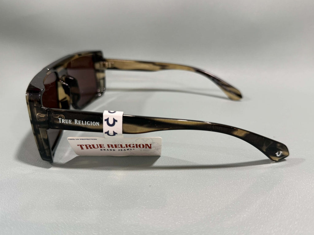 New Original TRUE RELIGION Square Sunglasses Brown TR TRM17712