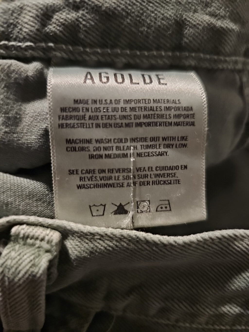 Agolde Magda Denim Carpenter Jeans Size 27 Wide Leg High Waist NWOT 4