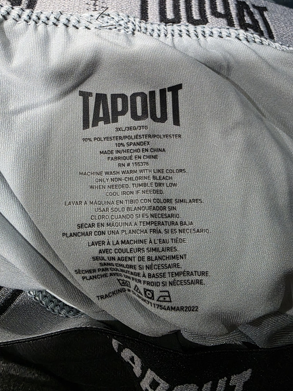 Tapout Mens Boxer Briefs 3XL Gray Stretch Athletic Underwear Big Tall NEW Tap 2
