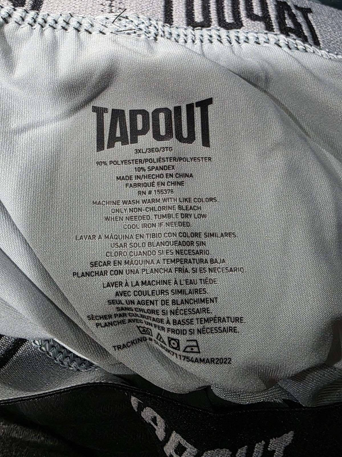 Tapout Mens Boxer Briefs 3XL Gray Stretch Athletic Underwear Big Tall NEW Tap 2