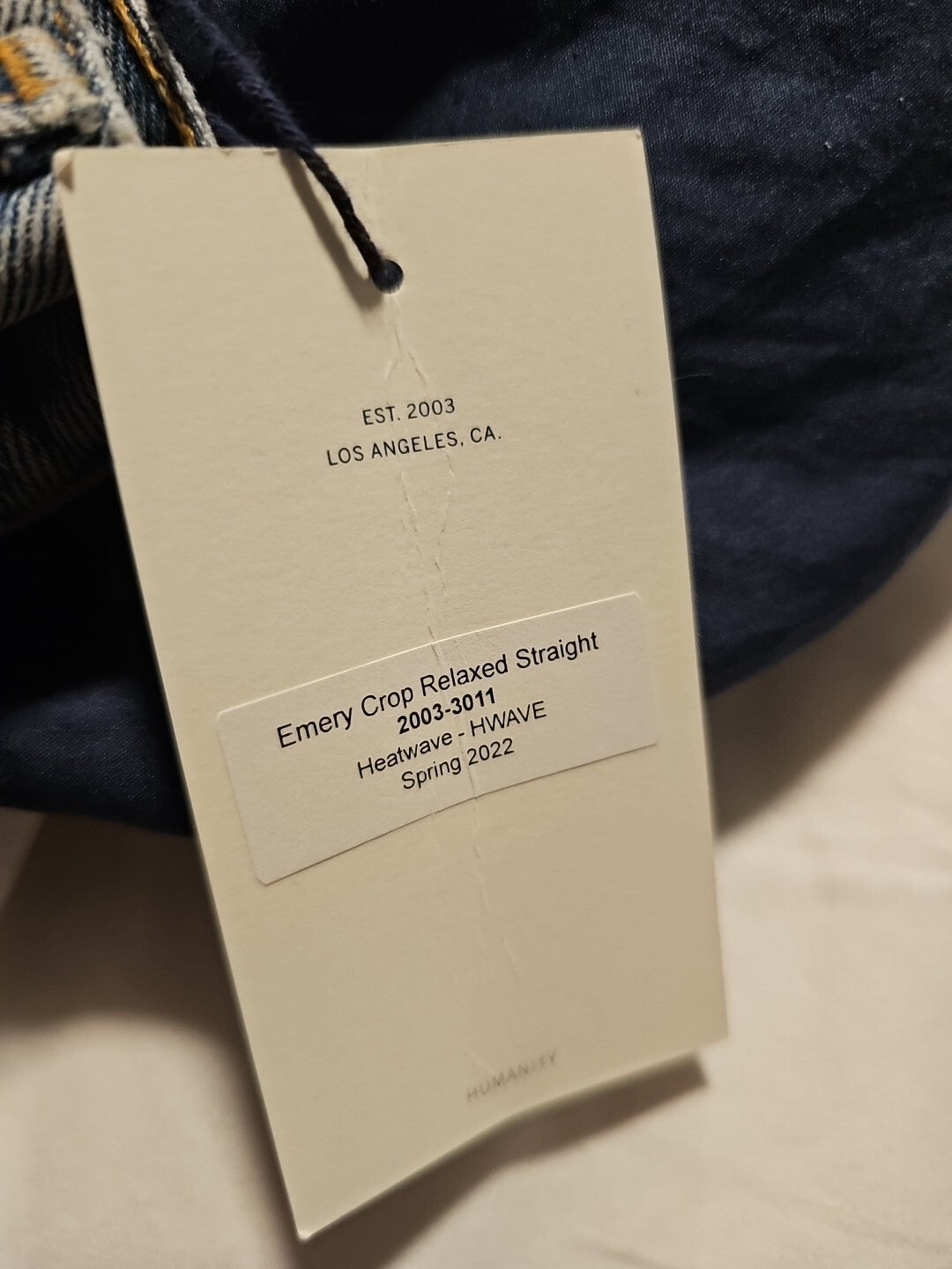 $298 NEW! NWT CITIZENS OF HUMANITY Emery Crop Relaxed Straight Size 27 COH 2