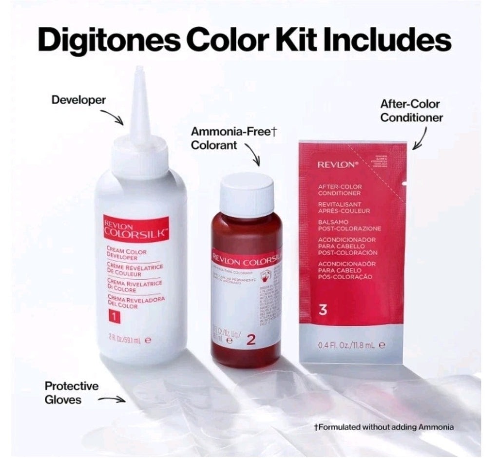 3 × Revlon Colorsilk Digitones W/ Keratin Perm Hair Color 92D PASTEL LAVENDER  1