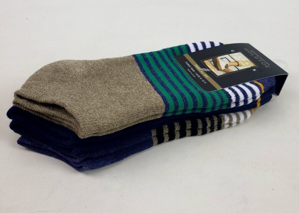 GoldToe Mens 3-Pk Casuals No-Show Socks, Fresh All Day, Cushioned. 6-12.52