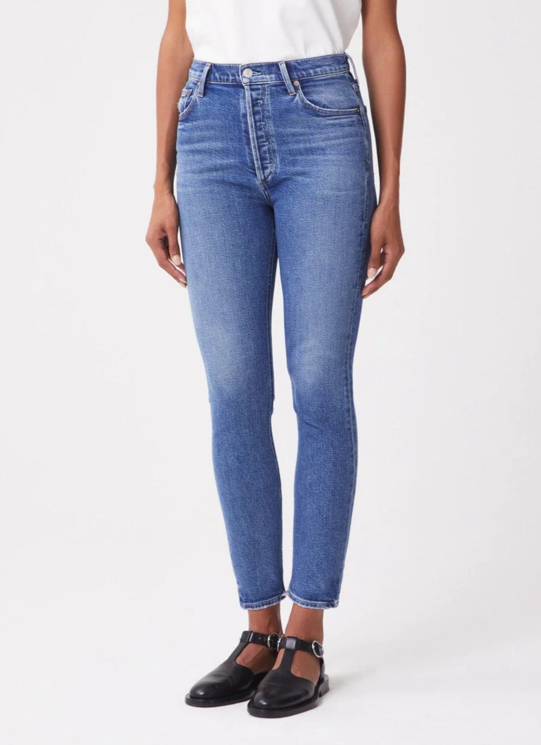 $198 NWT AGOLDE Nico High Rise Slim Fit Jeans Sz 27 Betray A093E-1256 0