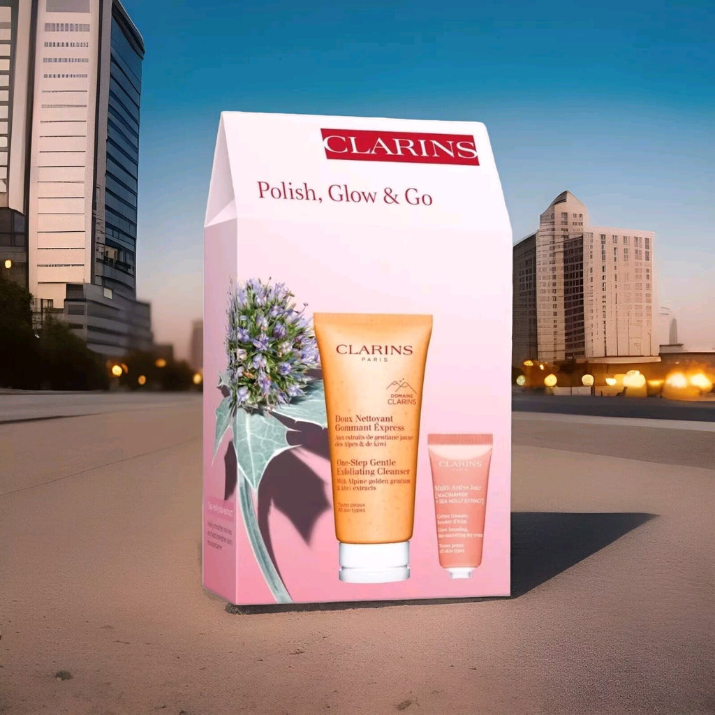 Clarins Polish,  Glow & Go Gift Set Cleanser & Day Cream - MINI SET 0