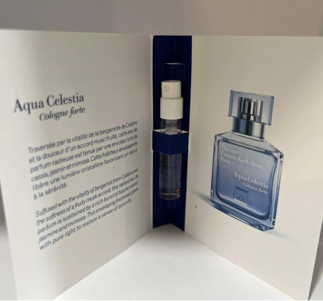 Maison Francis Kurkdjian Paris Perfume Samples 0.06 oz. / 2 ml New Aqua Celestia1