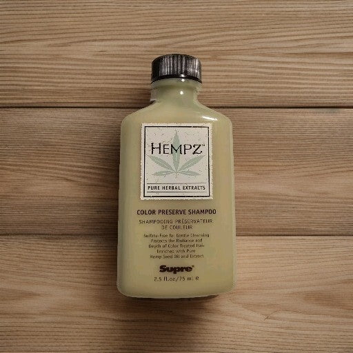 HEMPZ ORIGINAL COLOR PRESERVE SHAMPOO Pure Herbal Extracts Supre 2.5 Oz 75ml0