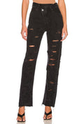 Agolde Black Criss Cross Straight Leg High Rise Ankle Jeans Size 27 A9037B-11570