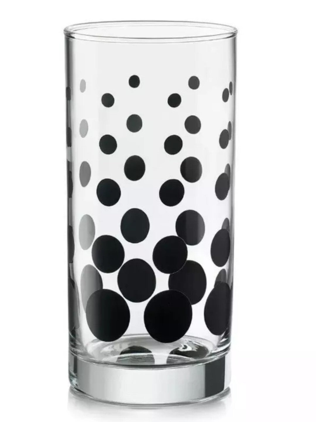 Vtg Libbey Glass Mid Century Geometric City 16 oz Tumbler Set Of 4 Black Modern1