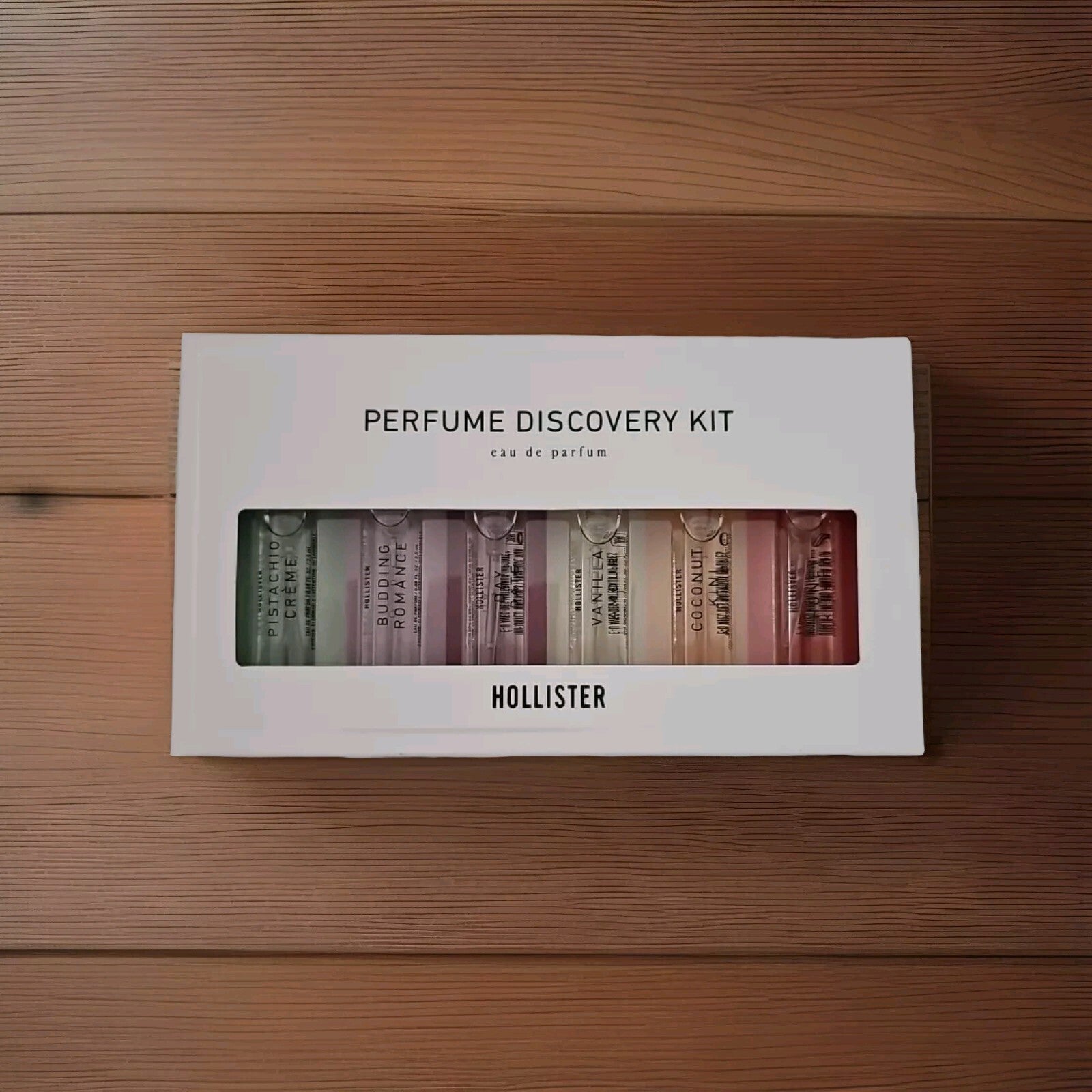 Hollister Eau De Parfum Sampler set of 6 x .08 fl oz - New 2024 Discovery Set0