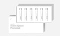 New COMMODITY Fragrances Scent Space Personal Set 6 Fragrance Sampler Gold, Book0