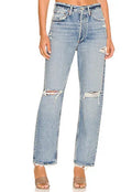 NEW AGOLDE 90's Mid-Rise Loose Jean Isolate Ripped Distressed 100% Sz 27 90s0
