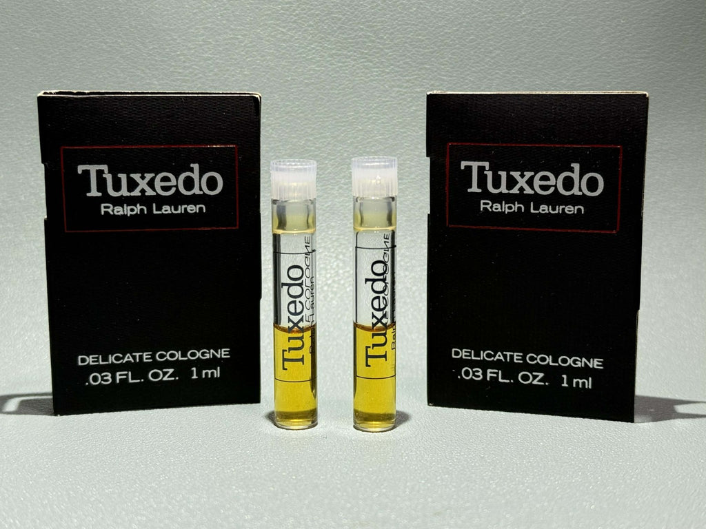Vtg Ralph Lauren Tuxedo Splash Cologne sample 1ml Ea Set Of 2 Vintage 1993 0