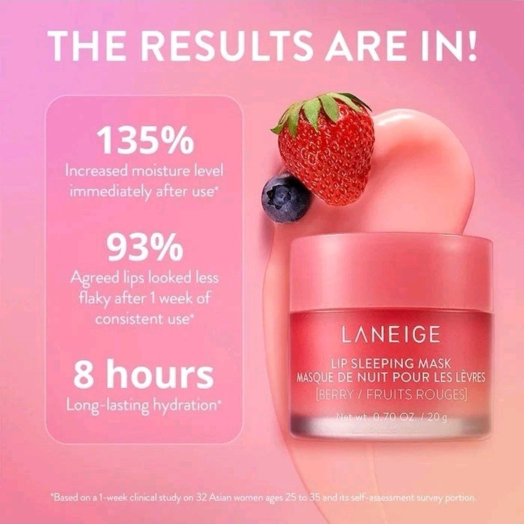 LANEIGE Lip Sleeping Mask: Hydrate Vitamin C Shea Butter - BERRY 0.70oz. 20g1