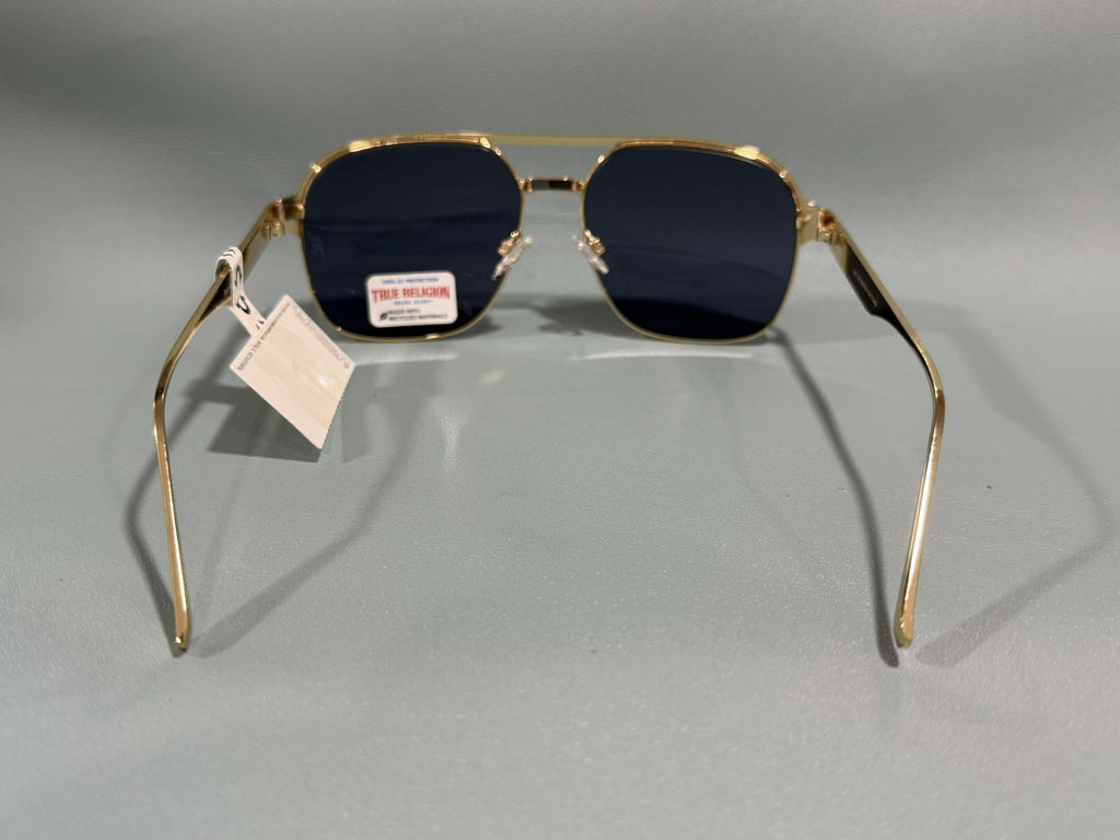 New Original TRUE RELIGION Sunglasses Tinted / Gold  Aviator Horseshoe TRM17461