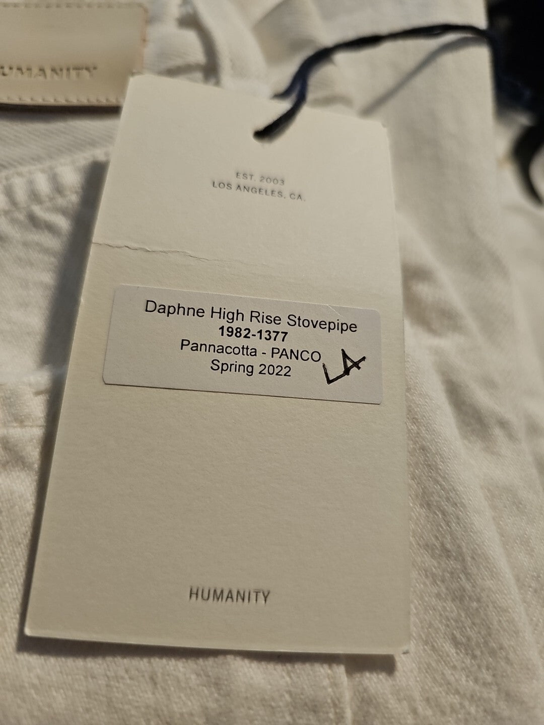 $198 Citizens of Humanity Daphne Crop High Rise Stovepipe Jeans Sz 27 Pannacotta3
