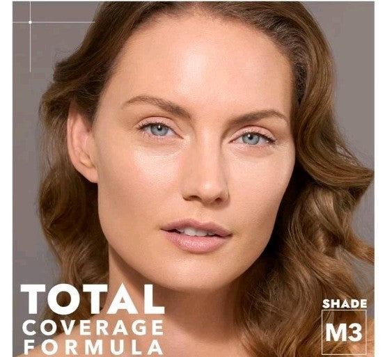 2 Cover FX Total Cover Cream Foundation Shade M3 + Sealed Sponge 8.5g NIB Lot 4