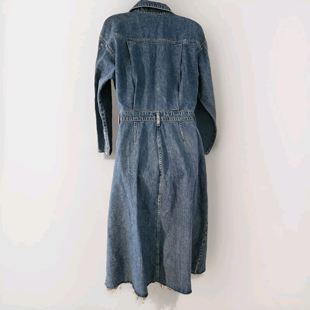 $348 Citizens of Humanity Women's Blue Denim Gema Dress Sz 4 - SAMPLE 1