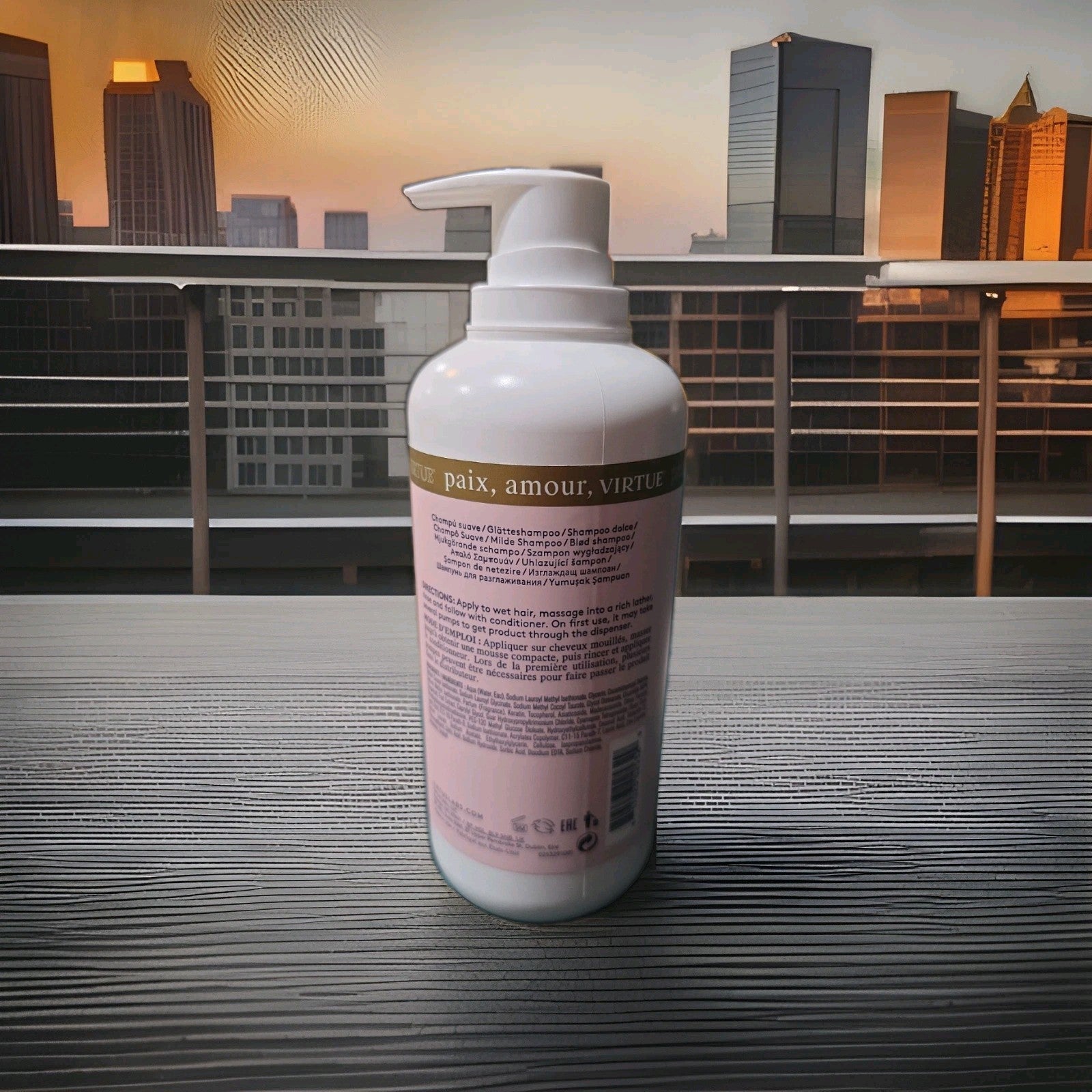 New Virtue Smooth Shampoo Cleans Softens And Shines 17oz / 500ml1