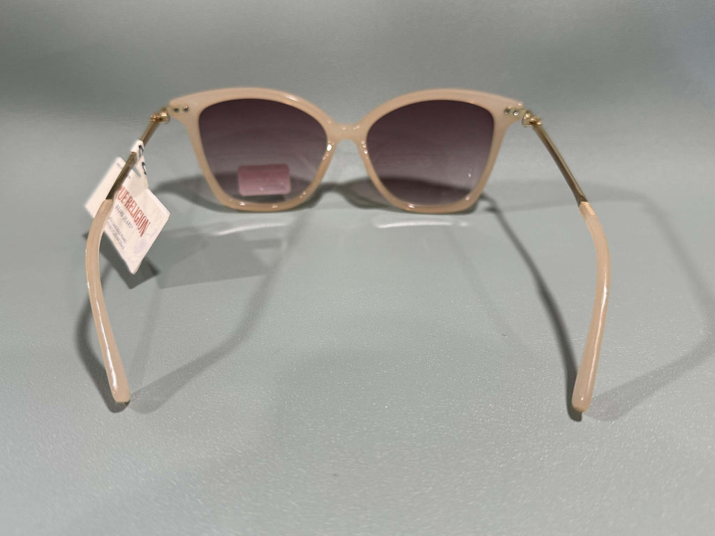 New Original TRUE RELIGION Cat Eye Sunglasses Tinted / Gold Accent TR931031