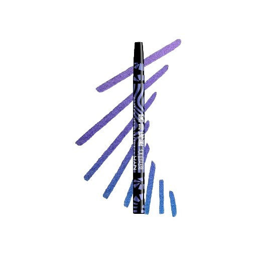 NYX BEETLEJUICE BEETLEJUICE PINSTRIPE DUO GEL LINER Black & Purple Chrome  0