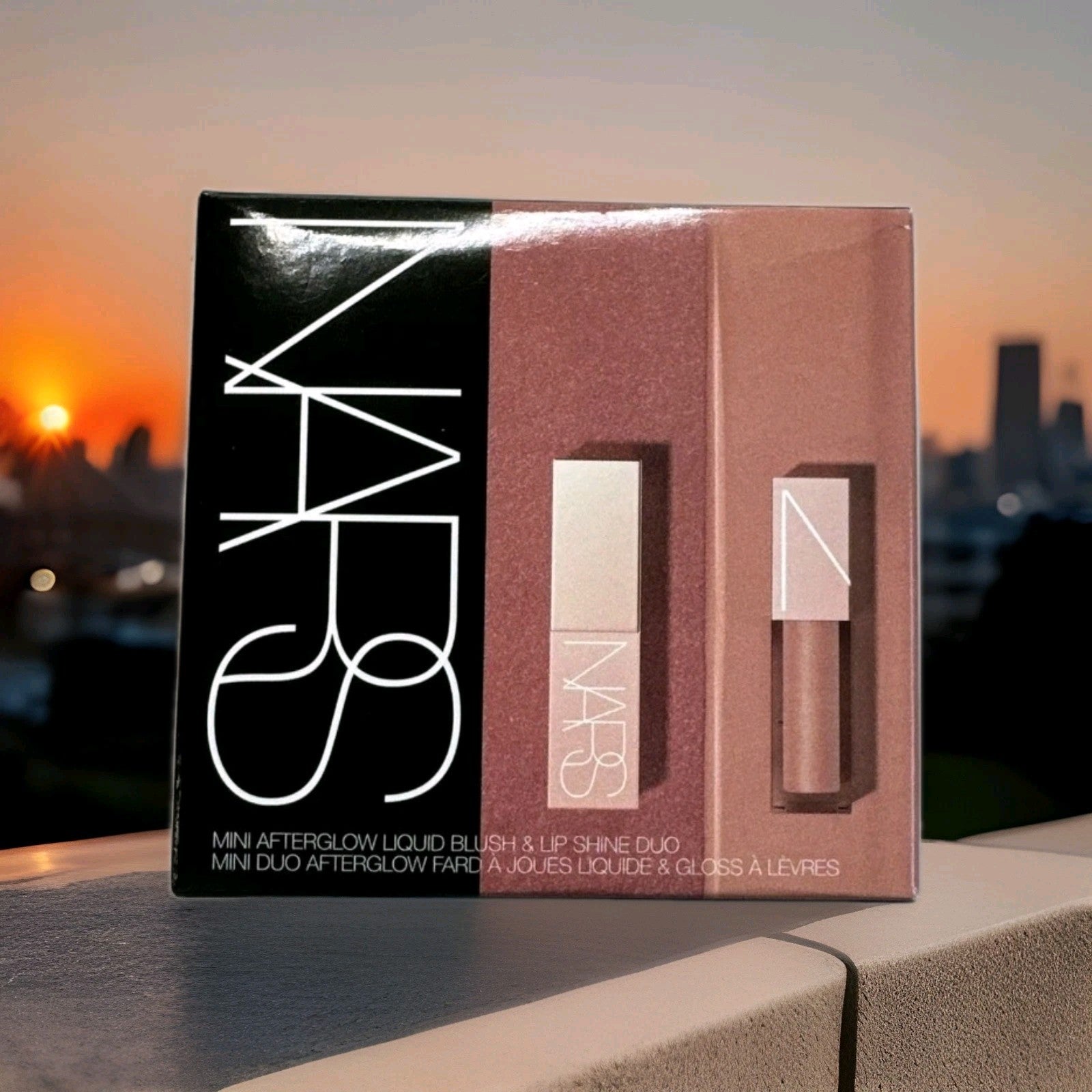 Nars Afterglow Liquid Blush Lip Shine Duo Dolce Vita and Chelsea Girls Set0