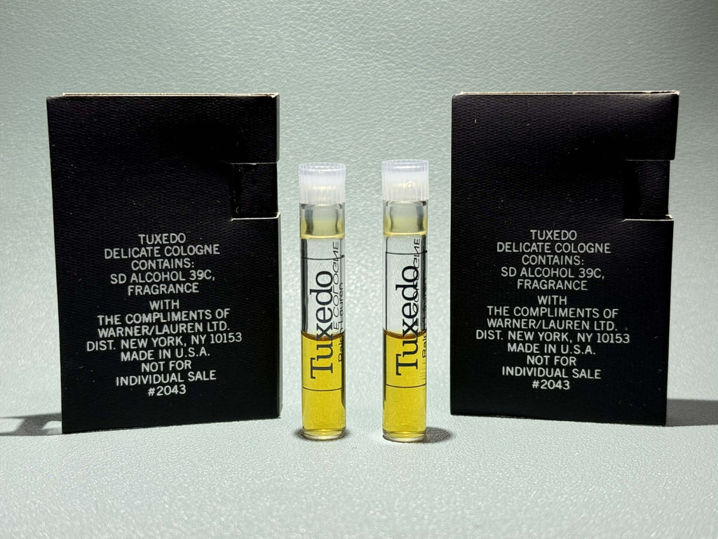 Vtg Ralph Lauren Tuxedo Splash Cologne sample 1ml Ea Set Of 2 Vintage 1993 1