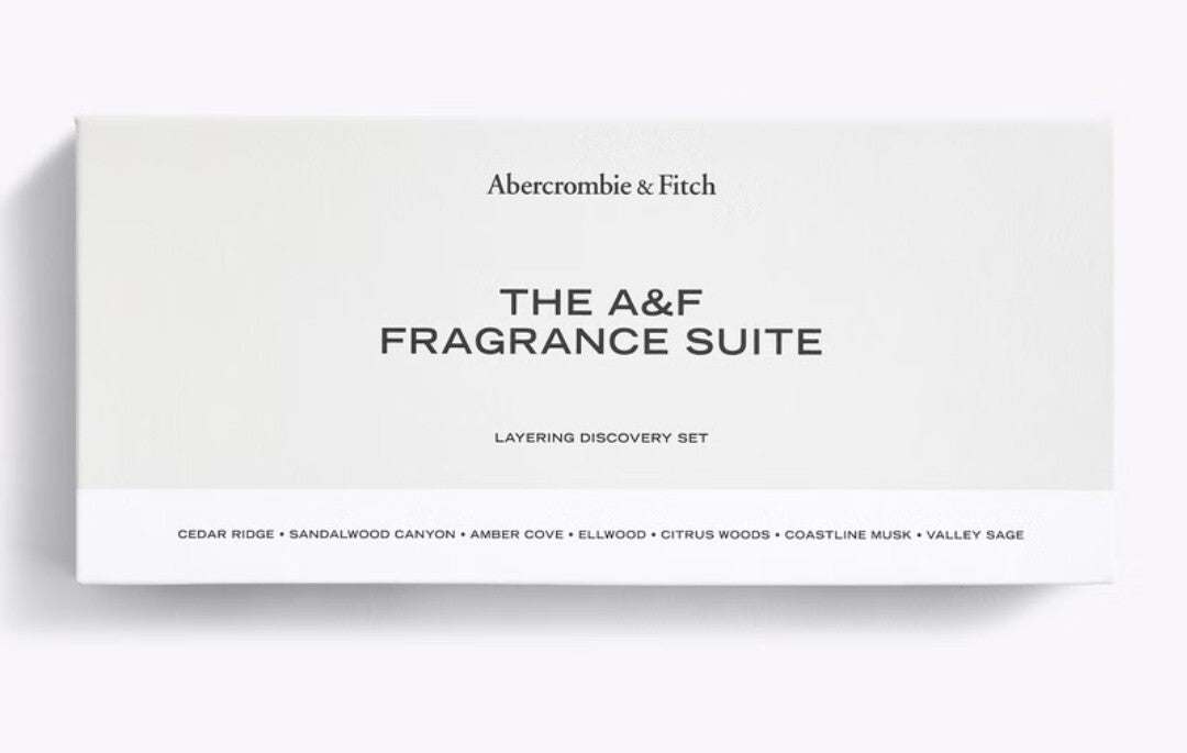 NEW Abercrombie & Fitch 7 pcs ELLWOOD, Amber Cove, Parfum Sampler Set2