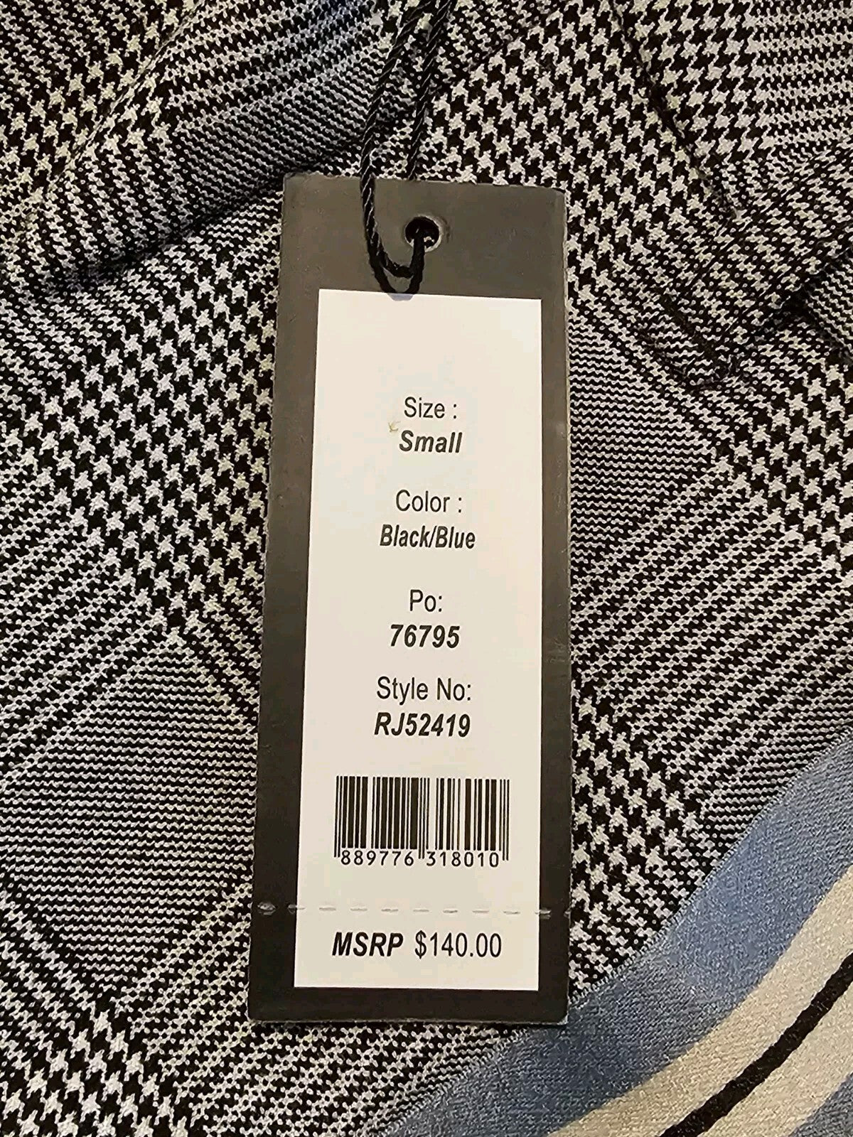 Romeo Juliet Couture Houndstooth Pants with Racing Stripe Ladies Size Small NWT3