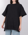NWOT Agolde Hunter Oversized Sweatshirt In Black Size Large Short Sleeve 0