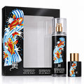 Ed Hardy Koi Wave Unisex Gift Set 2pc Eau de Parfum 0.5 oz & Body Mist 8 oz0