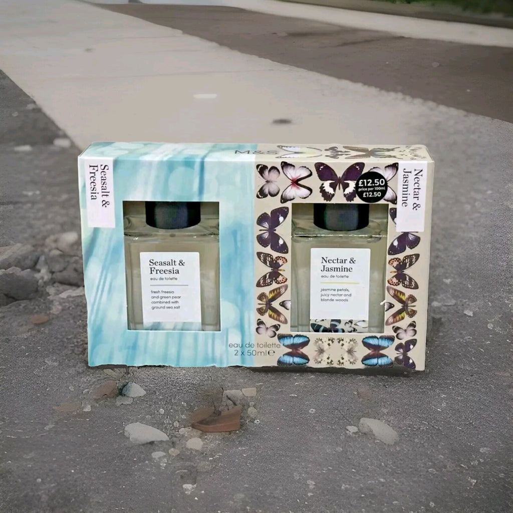 NEW Marks & Spencer Nectar & Jasmine & Seasalt & Freesia Set 50 ml 1.7oz Ea HTF 0