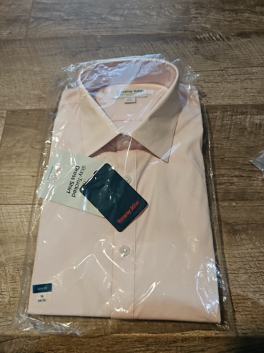Tommy John Men's Dress Shirt, Stay-Tucked Button-up Down Long Sleeve Sz 17 36/371