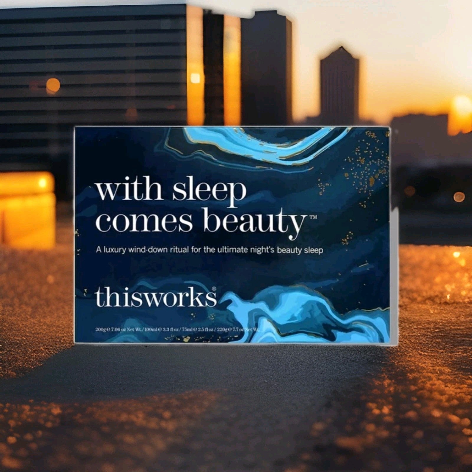 This Works 4-pc "With Sleep Comes Beauty" Gift Set Deep Pillow Spray Candle Soak2