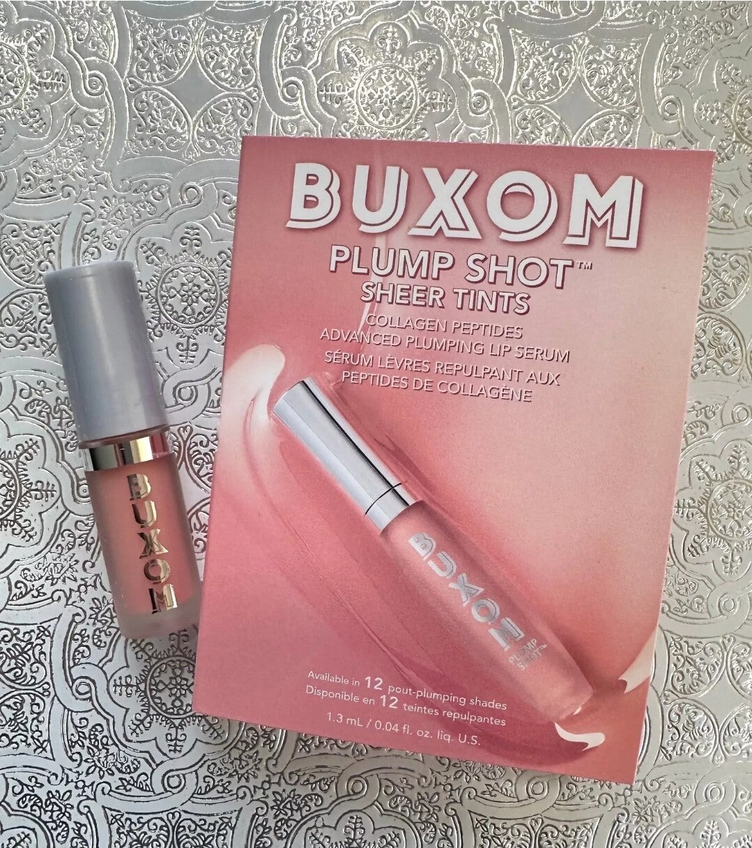 BUXOM PLUMP SHOT COLLAGEN-INFUSED PLUMPING LIP SERUM SOFT BLUSH MINI 0.04 FL.OZ.0