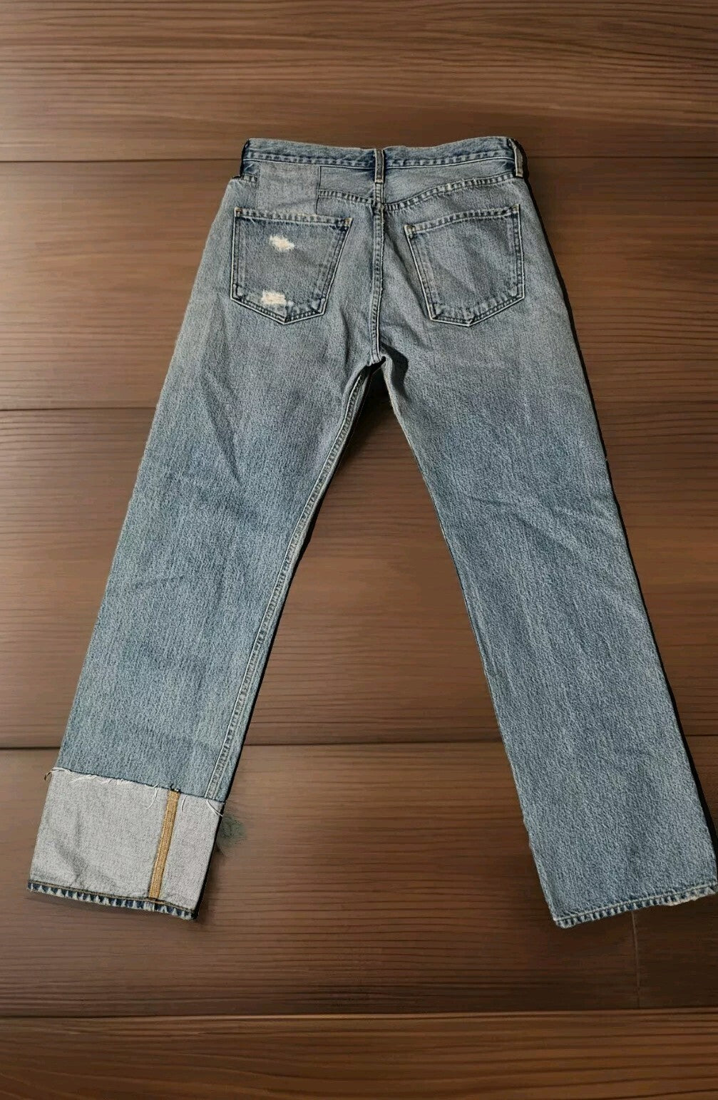 Citizens of Humanity Anais Patched Jeans High Rise Straight Distress Sz 27 4 NWO1