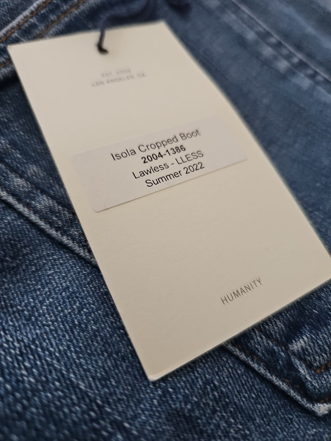 NWT Citizens of Humanity Isola Cropped Boot Jeans SZ 27 IN Lawless COH 2004-13865